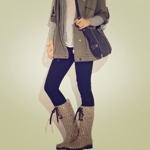 See by Chloe leopard Rain boots